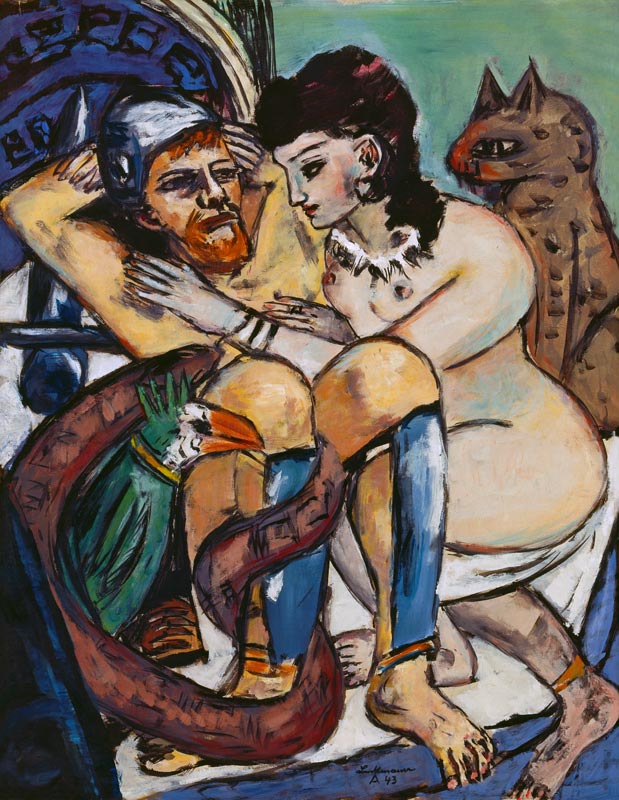Odysseus und Kalypso. 1943 von Max Beckmann