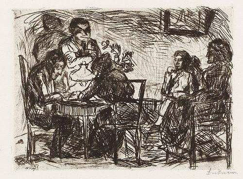 Abendgesellschaft. 1912 von Max Beckmann