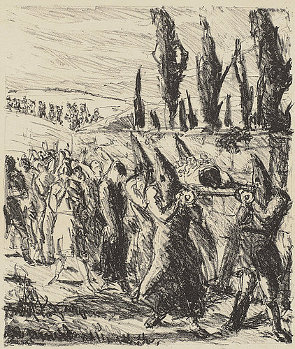 Begräbnis. 1909 von Max Beckmann