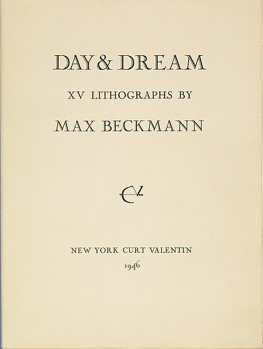 Day and Dream, Titelseite (Mappe zu den Inv. Nr. SG 3160-SG 3174). von Max Beckmann