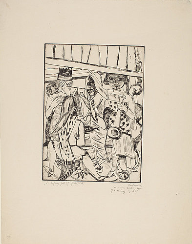 Der Vorhang hebt sich. 1923 (H 285 A.) von Max Beckmann