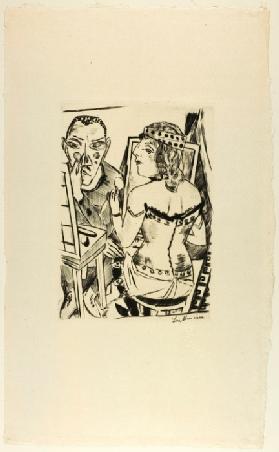 Dressing Room, plate two from Jahrmarkt 1921