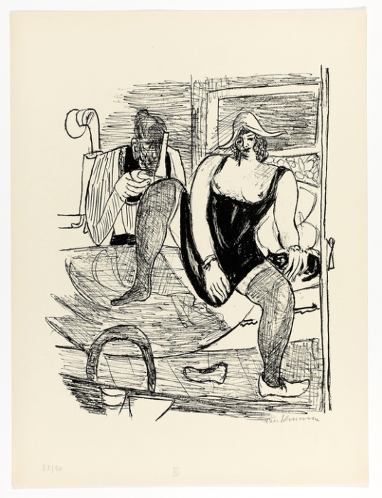 Morning, plate 11 from Day and Dream von Max Beckmann