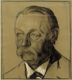 Porträt des Onkels Friedrich Beckmann, Hablbprofil nach Links 1903