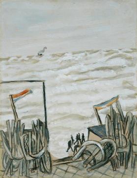 Strand bei Flut 1938