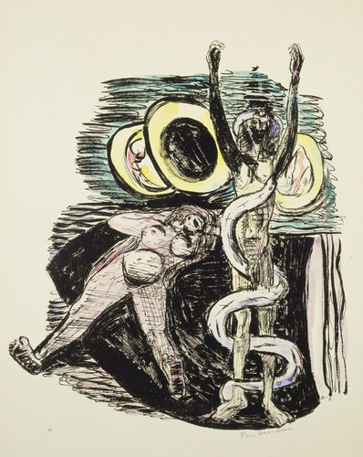 The Fall of Man from Day and Dream. 1946 von Max Beckmann