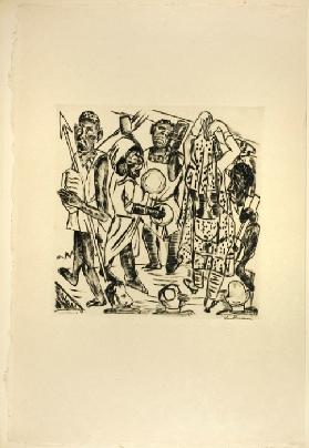 The Negro Dance, plate nine from Jahrmarkt 1921