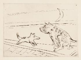 Hunde im Abendwind. 1921 (H. 204)