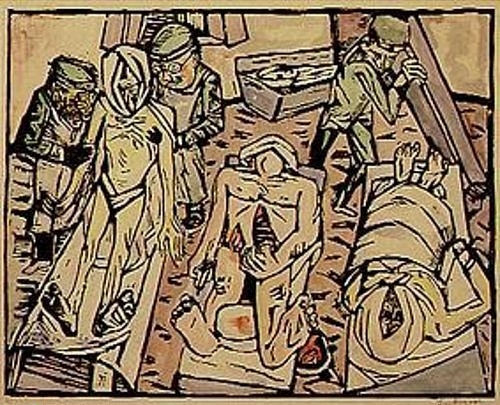 Totenhaus. 1922 von Max Beckmann