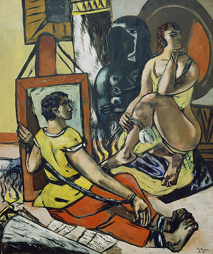 Triptychon Die Versuchung (des hl. Antonius). Mitteltafel. 1936/37 von Max Beckmann
