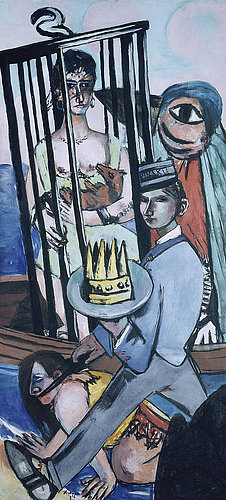 Triptychon Die Versuchung (des hl. Antonius). Rechter Flügel. 1936/37 von Max Beckmann