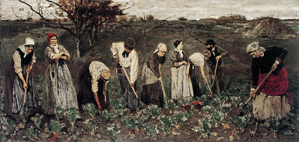 Arbeiter im Rübenfeld von Max Liebermann