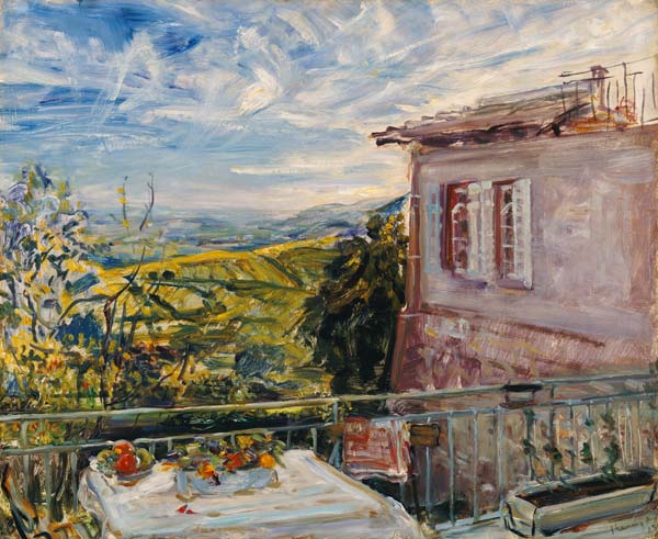 Terrasse auf Neukastel von Max Slevogt