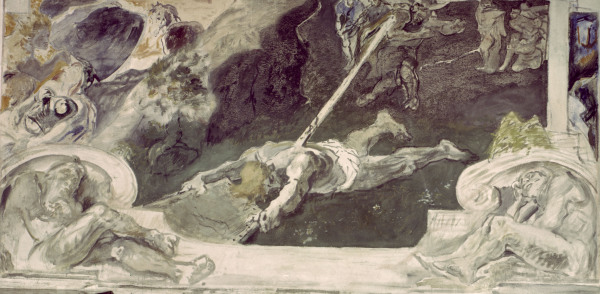 M.Slevogt / Death of Siegfried / 1924 von Max Slevogt