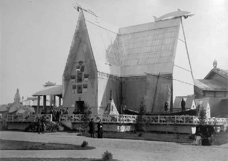 Die Allrussische Ausstellung in Nischni Nowgorod. Pavillon des Norden von Maxim Petrovich Dmitriev