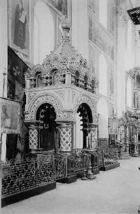 Minins Sarg in der Kathedrale im Nischni-Nowgoroder Kreml 1896