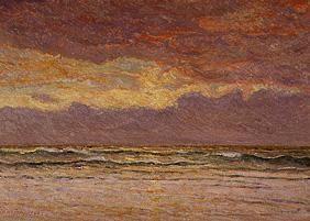 Sonnenuntergang über dem Meer 1900