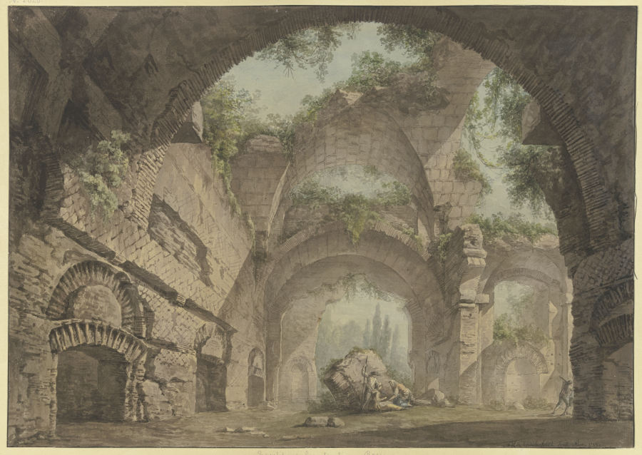 Römische Ruinenhalle: die Konstantinsbasilika von Maximilian von Verschaffelt
