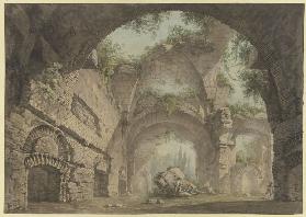 Römische Ruinenhalle: die Konstantinsbasilika