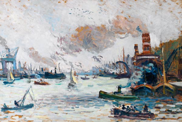 Der Hafen von Rotterdam von Maximilien Luce