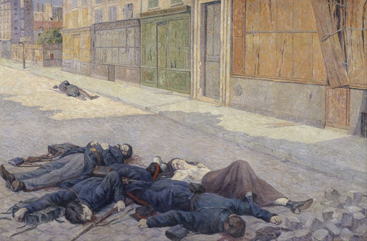 Eine Strasse in Paris im Mai 1871 von Maximilien Luce