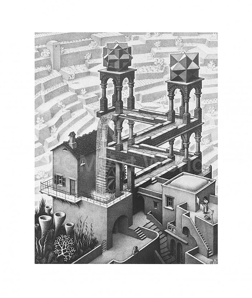 Wasserfall - (ESE-15) von M.c. Escher