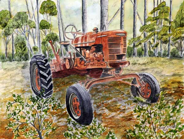 Old tractor von Derek McCrea