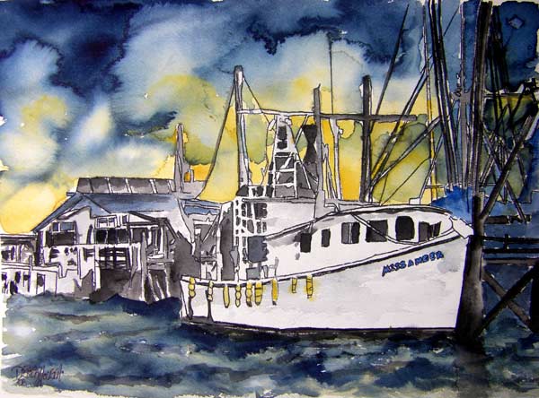 Tybee Island Boat von Derek McCrea