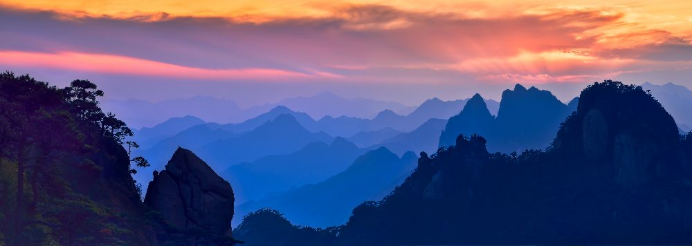 Sanqing Gebirgssonnenuntergang von Mei Xu