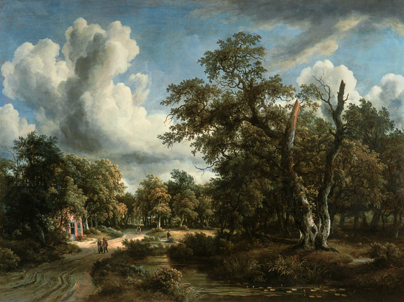 M.Hobbema, Landschaft im Wald v.Haarlem von Meindert Hobbema