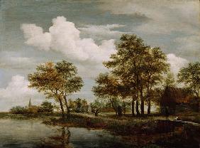 A River Scene 1658