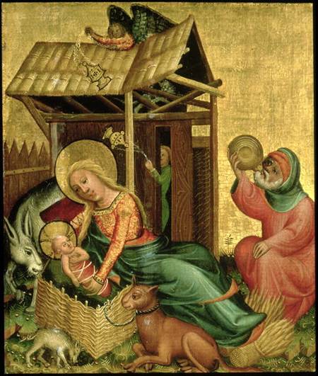 The Nativity, from the Buxtehude Altar von Meister Bertram