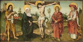 Kreuzigung mit Johannes dem Täufer und dem hl. Hieronymus (Epitaph des Georg Breidenbach)