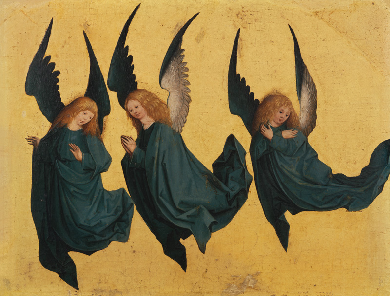 Schwebende Engel von Meister des Hausbuches