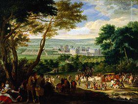 Die Ankunft Ludwigs XIV. in Vincennes.