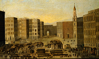Ansicht der Piazza del Carmine in Neapel von Meister (Italienischer)