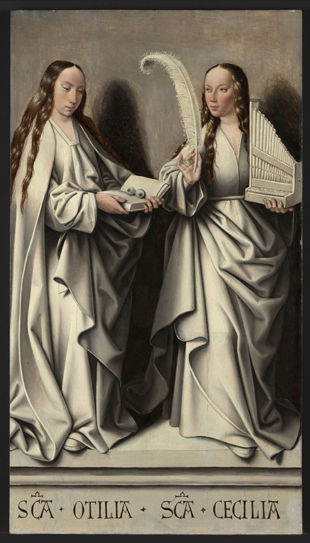 Die heiligen Odilia und Cäcilia (Tafel des Annenaltars) von Meister von Frankfurt