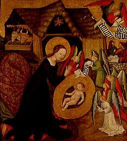 Geburt Christi. Altarflügel von Meister von Großraigern Rajhrad