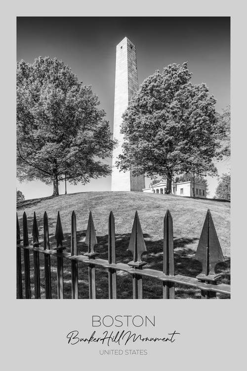 Im Fokus: BOSTON Bunker Hill Monument  von Melanie Viola