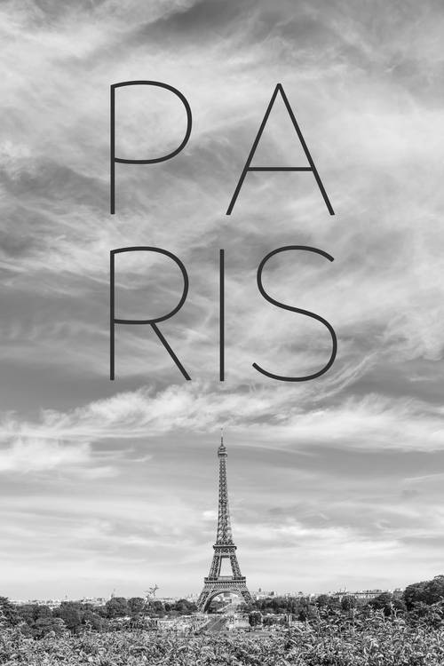 PARIS Eiffelturm | Text & Skyline von Melanie Viola