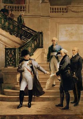 Napoleon I (1769-1821) in the Palais Royal Received by the President of the Tribunal and Refusing th 1807