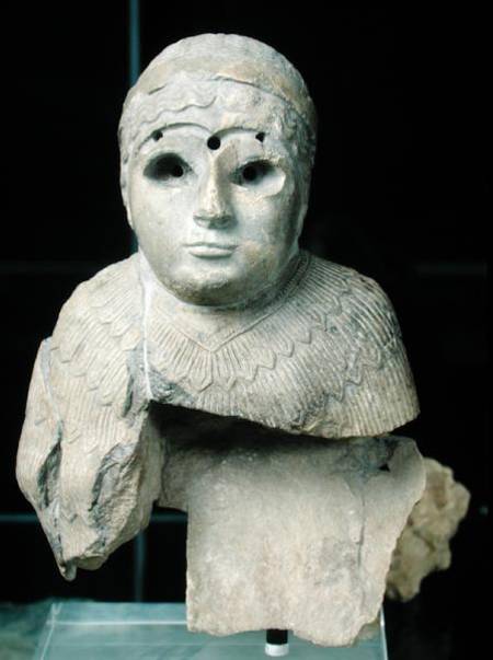 Statuette of a woman with shawl, Akkadian Period von Mesopotamian