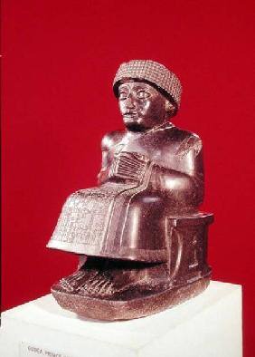 Gudea, Prince of Lagash, statue dedicated to Ningizzada, Neo-Sumerian, from Telloh, ancient Girsu c.2130 BC