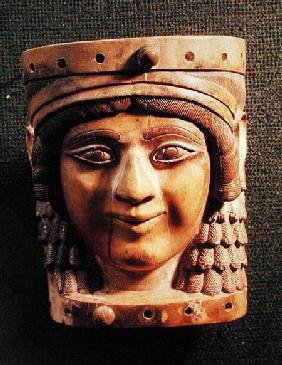 Head of a Woman, called the Lady of the Well or the Mona Lisa of Nimrud, from the Palace of Salmanas 1400-612 B