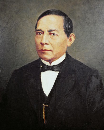 Portrait of Benito Juarez (1806-72) von Mexican School
