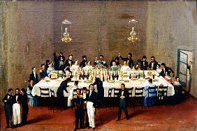 Banquet given at Oaxaca in honour of general Antonio Leon