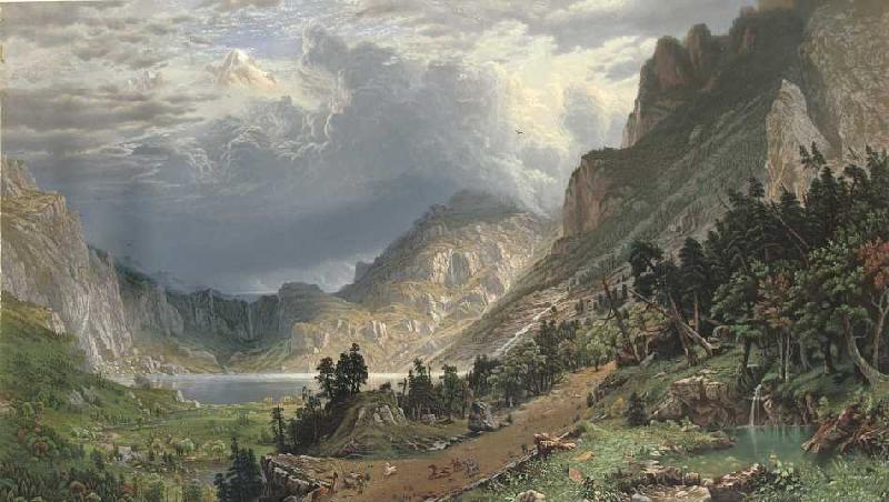 Ein Sturm in den Rocky Mountains - Mount Rosalie von M. H. Long