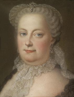 Porträt der Kaiserin Maria Theresia von Österreich (1717-1780) 1762