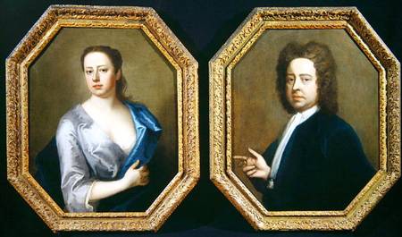 The Artist Hugh Howard (1675-1743) and his Wife Thomasine Langston Howard von Michael Dahl