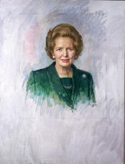 Head and Shoulders Portrait Study of the Rt. Hon. Margaret Thatcher when Prime Minister 1990
